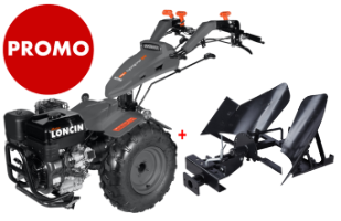 Pachet Motocultivator Loncin MT760 15CP cu Plug Reversibil Evotools PLUS