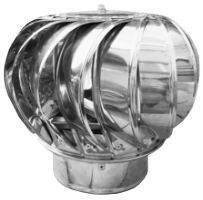 Capac Terminal Cos de Fum Rotativ INOX ESP / D[mm]: 120
