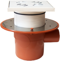 Sifon Pardoseala Patrat cu Inaltator Izolabil SL STY-501/3-2