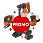 Kit 2 Unelte cu Acumulatori 2x2Ah si Incarcator (PROMO 681325 Masina de Slefuit )