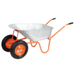 Roaba P Cuva Zincata cu Doua Roti Pneumatice si Janta Metalica